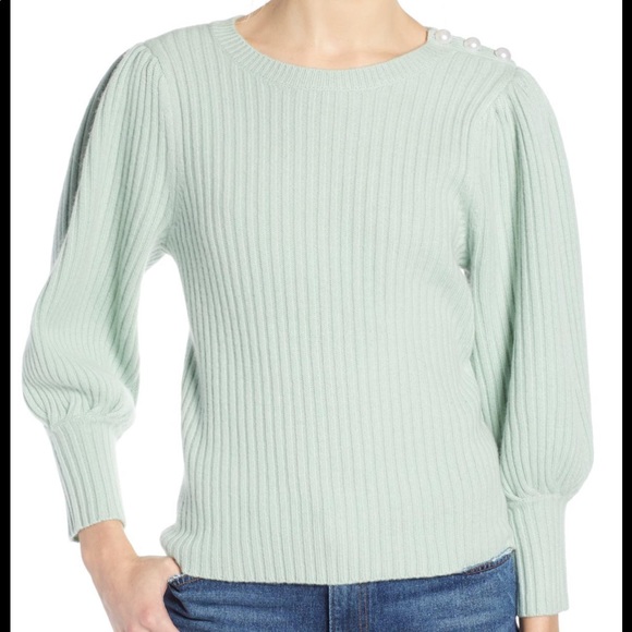 Halogen Sweaters - Halogen x Atlantic-Pacific Cashmere Green pullover